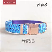 Производитель поставляет PLATTCO синий попугай принт с рисунком животного имитация нейлонового питомца ошейник PDC315