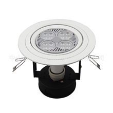 PAR30压铸铝可调白色筒灯外壳套件COB光源外壳AR111射灯灯杯外壳