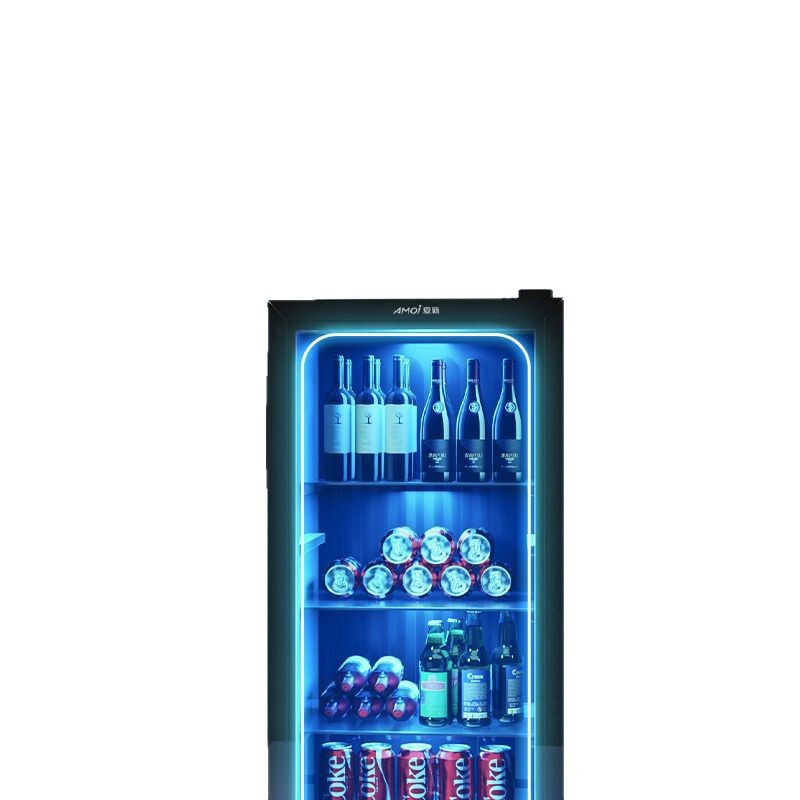 Xia Xin Bingba 小型家庭用省エネ冷蔵庫鮮度保持小型冷蔵庫オフィス紅茶赤ワインキャビネット透明ガラス|undefined