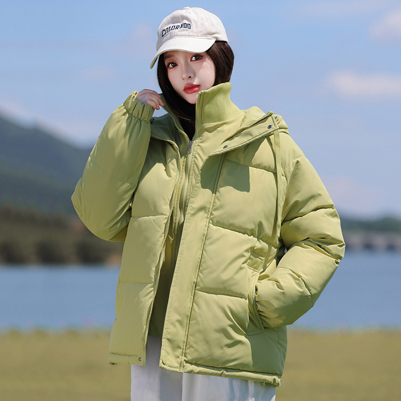 假两件羽绒棉服立领连帽保暖棉衣2025新款休闲宽松冬季棉袄外套厚|undefined