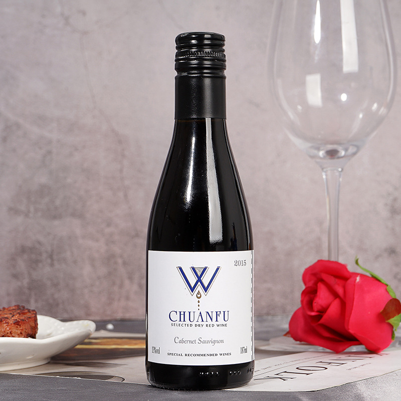 Tenghui Liquor Factory Wholesale Live Streaming Agency Dry Red Wine 187ml Small Bottle French Red Wine