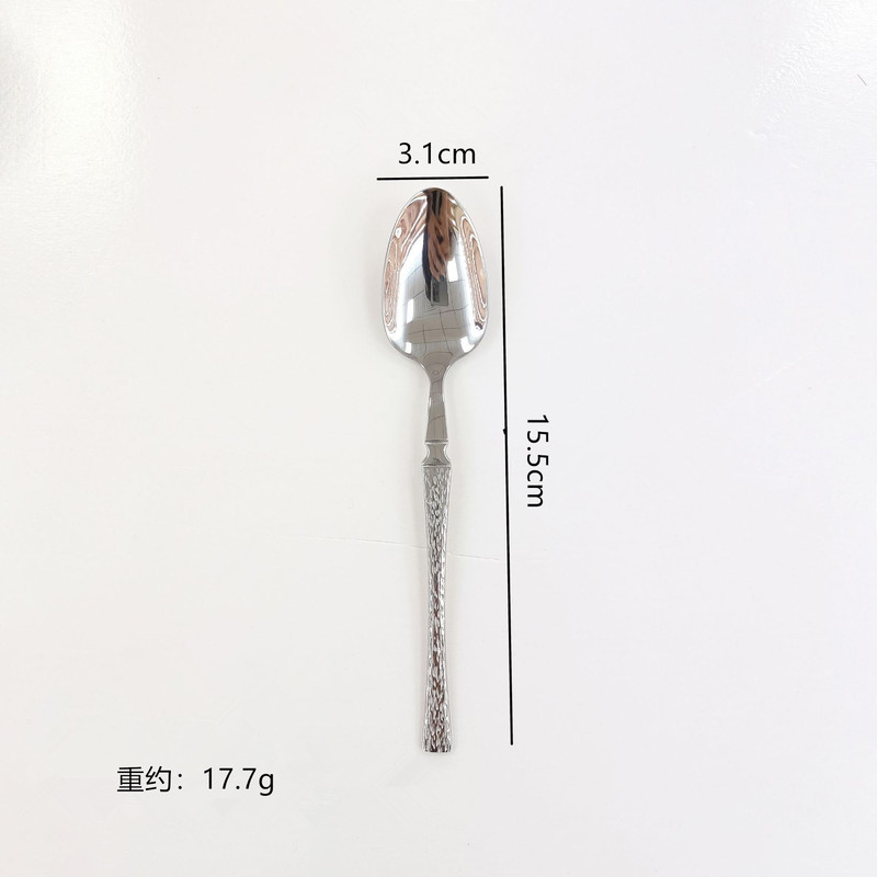 轻奢欧式树纹不锈钢西餐刀叉勺餐具高颜值酒店餐厅牛排刀叉勺餐具|undefined