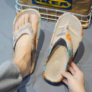 Cross-border men's shoes summer flip-flops wear non-slip excrement beach flip-flops plus size 46 a generation of hair
