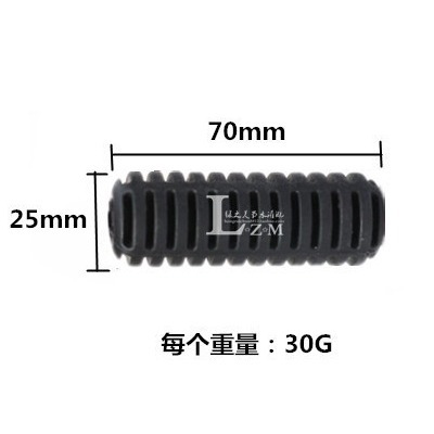 Peso de pulverización de elevación de martillo invertido negro 30g 360 grados de rotación refractiva atomización pulverización invertida longitud 7 cm