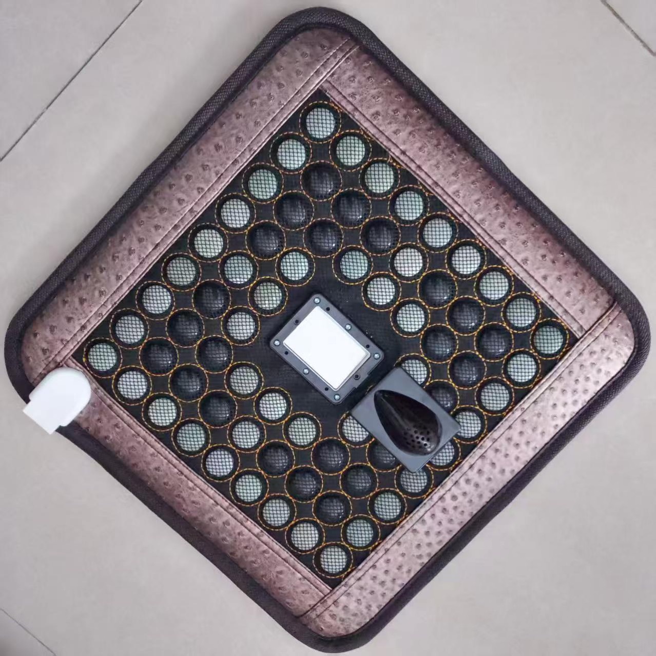 Tourmaline Jade Multifunctional Moxibustion Heating Cushion Massage Cushion Far Infrared Mesh Style