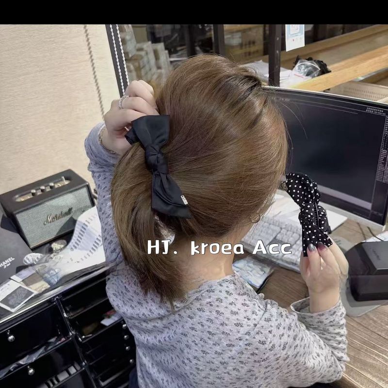 韩系蝴蝶结香蕉夹竖夹女2025新款扎高马尾扭扭夹大号防滑发夹横夹|undefined
