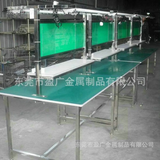 新型工作台、不锈钢工作台，钳工操作台、QC检测台、静电工作台