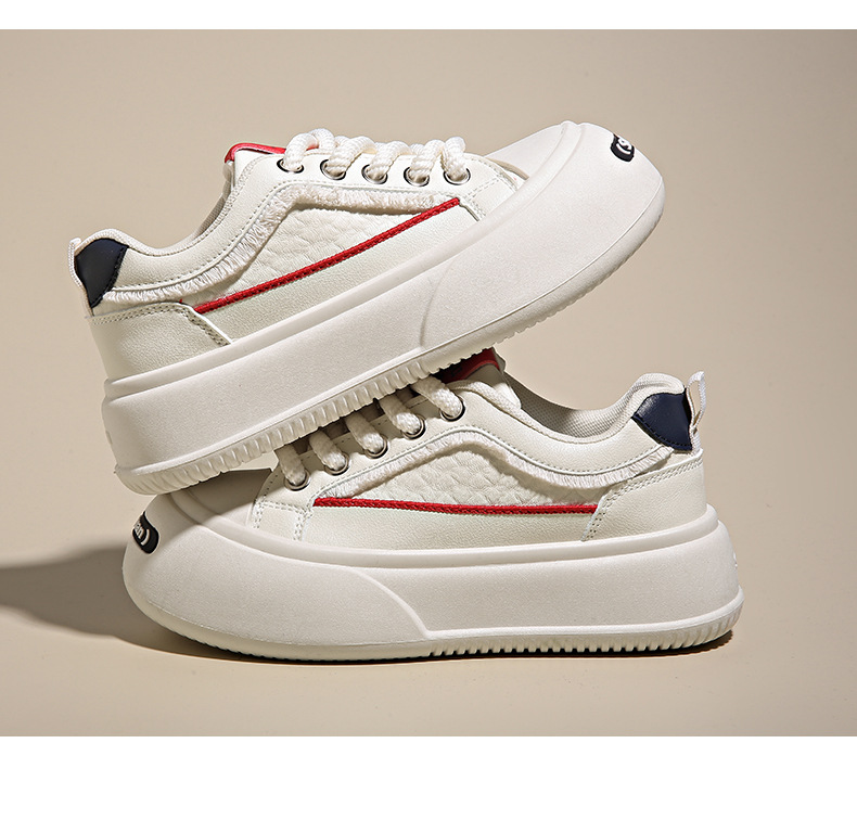 2024 Petites chaussures blanches Printemps pour femmes Nouvelle édition coréenne Instagram Étudiante Étudiante Loisirs Sports Chaussures de planche polyvalentes Street Shoot_voghion.com