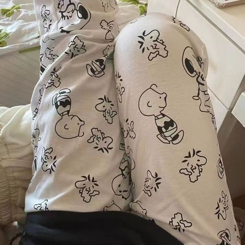 Walking pants!  Cartoon pajama pants for women, spring, autumn and summer new style printed home pants, casual air-conditioned trousers
