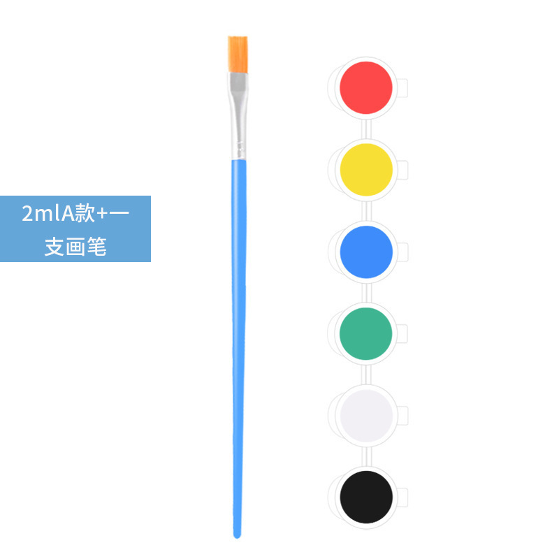 子供用アクリル絵の具 12 色セット 6 連結学生アート絵画着色石膏人形ペイント ストリップ在庫あり|undefined