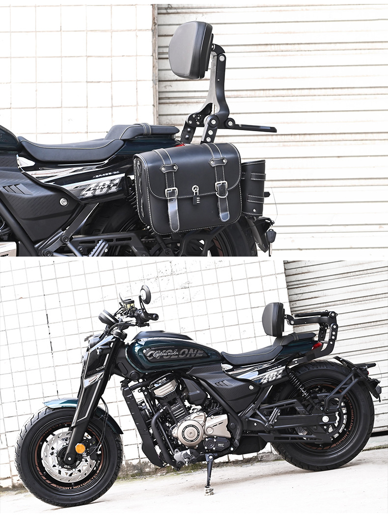 Suitable for Zongshen Seckolon AQS401 Folding Backrest Driver Passenger Backrest Telescopic Backrest Motorcycle Modification