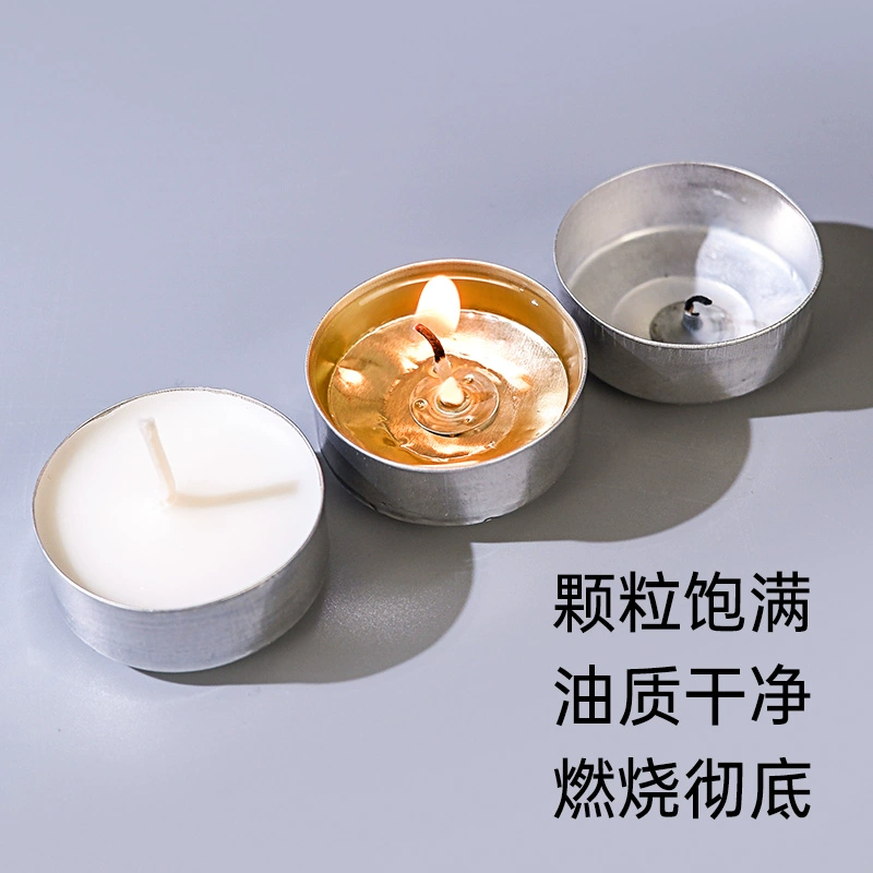 Масляная лампа Zizaiyuan, бесцветная, без запаха и без дыма, вечная масляная лампа, 100 шт., 4 часа, масляная лампа Будды