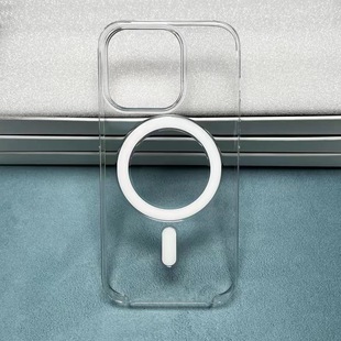 Suitable for Iphone17Pro Official Transparent Three-Pack Magnetic Animation Mobile Phone Case 15 Cases in Stock 16 Non-Yellowing