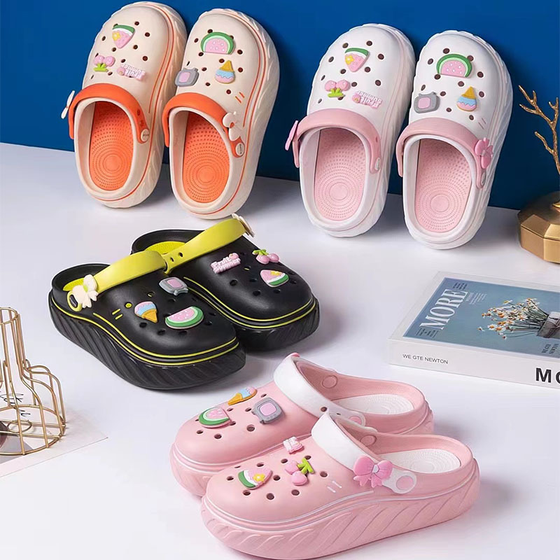 Women's Platform Clogs with Thick Soles, Height-Increasing Trendy Beach Sandals, Popular Cross-Border Slippers, Wholesale Lightweight Slippers Women's Platform Clogs with Thick Soles, Height-Increasing Trendy Beach Sandals, Popular Cross-Border Slippers, Wholesale Lightweight Slippers