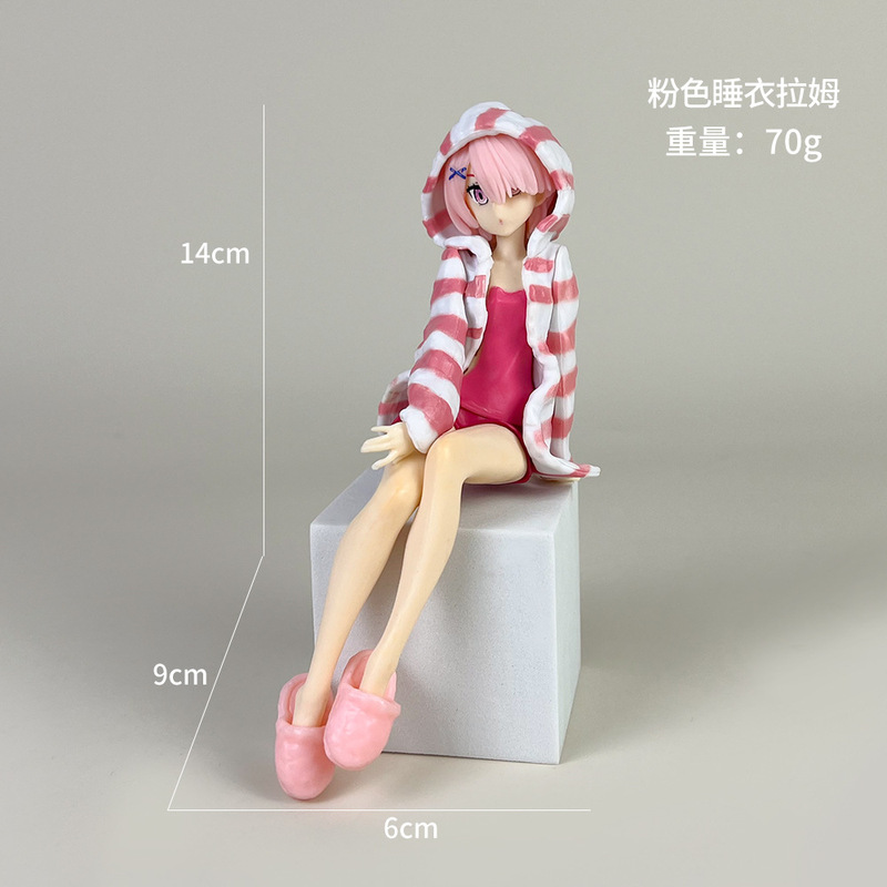 アニメフィギュア異世界生活ラムレム歯カップヌードルフィギュアモデル装飾品美少女二次元トレンディなおもちゃ|undefined