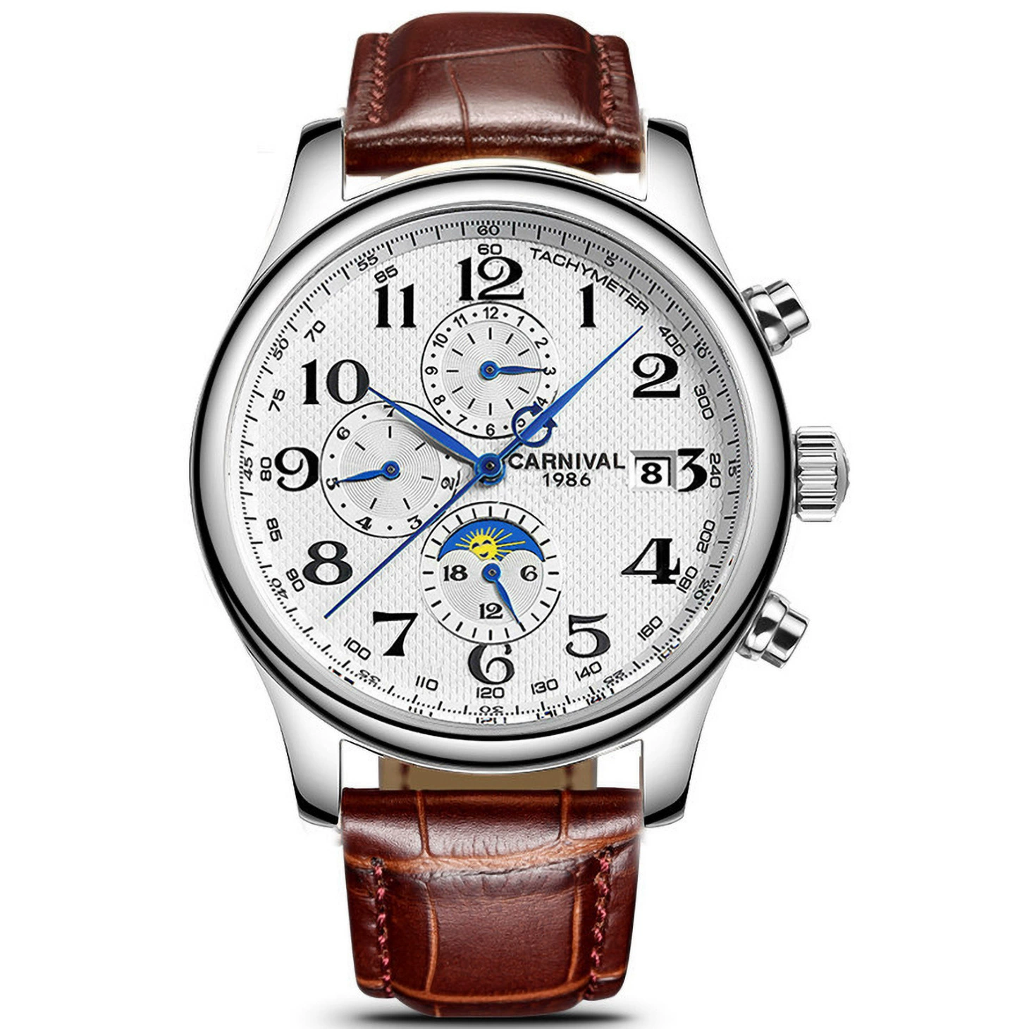 Carnival, automatic mechanical waterproof mechanical watch, fashionable universal men's watch