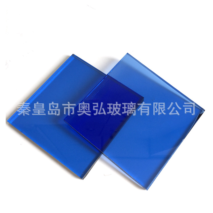 供应宝石蓝浮法玻璃原片4mm 5mm 6mm 8mm