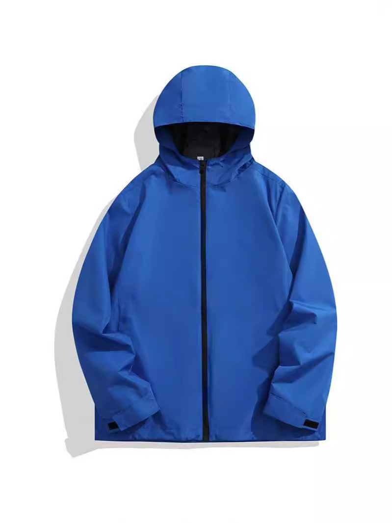 Men's New Outdoor Sports Jacket Thin Windproof Waterproof Black Coat_voghion.com