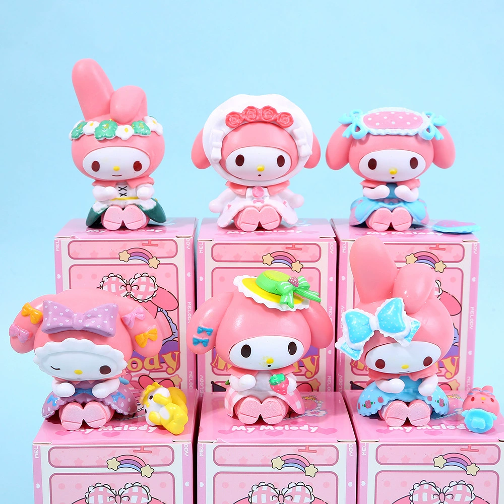 Минифигурка (Sanrio) Melody капсульная игрушка, серия чайное пиршество, 24 фигурки (слепая коробка)