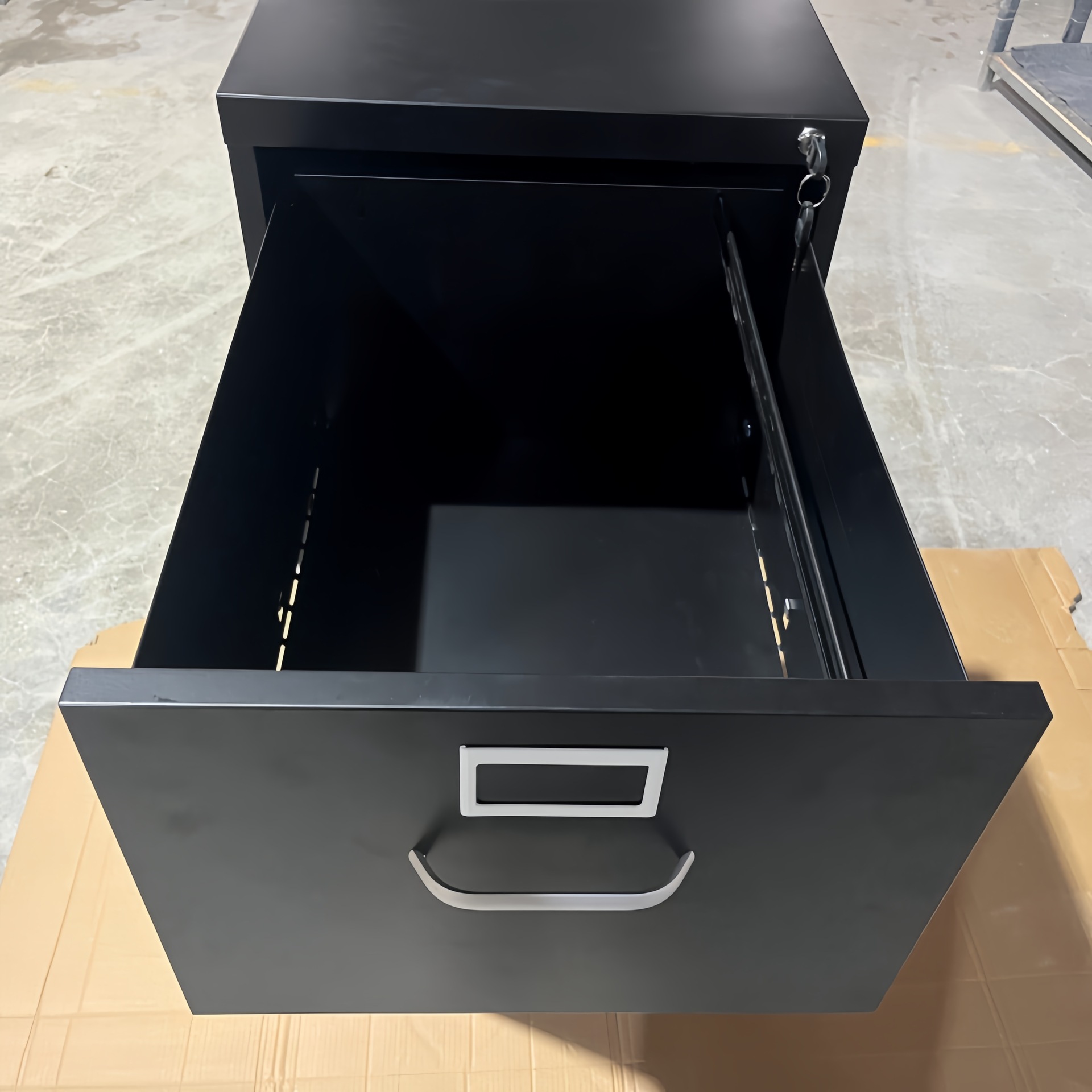 Amazon caja de tarjeta de archivador vertical de exportación personalizada con cajón gabinete de archivo gabinete de almacenamiento de acero de oficina