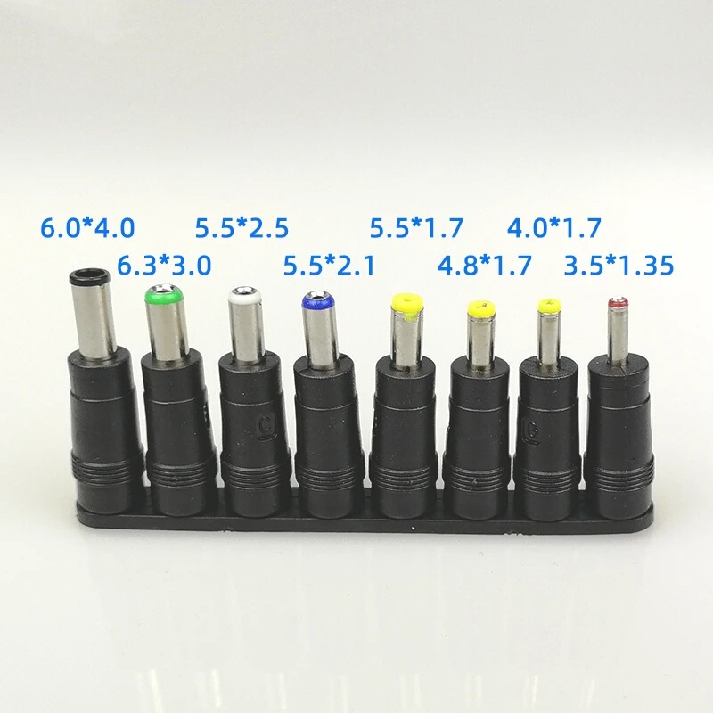 Factory direct DC adapter 8-bit notebook adapter connector 5.5*2.1 multifunctional power adapter
