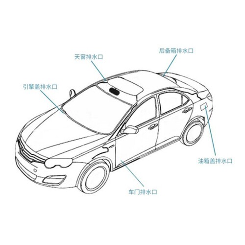 Car sunroof drain unclogger, fuel tank drain pipe leak remover, refrigerator drain unclogger, and versatile cleaning brush for pipes
