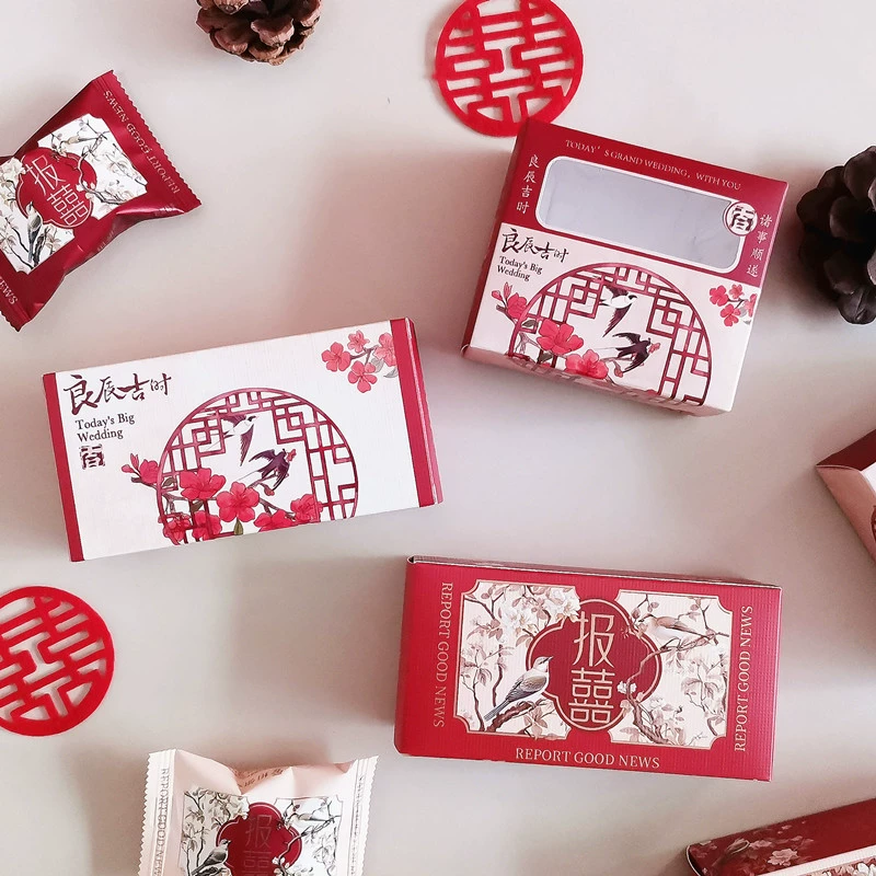 Новый дизайн продукта с днем рождения счастливая Дата коробка 2 шт Свадебные Конфеты счастливая Дата упаковка ручной подарок пустая коробка оптом