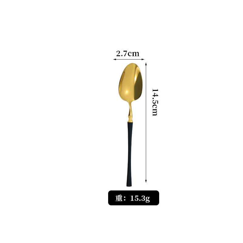 [골드+블랙] 티스푼*1