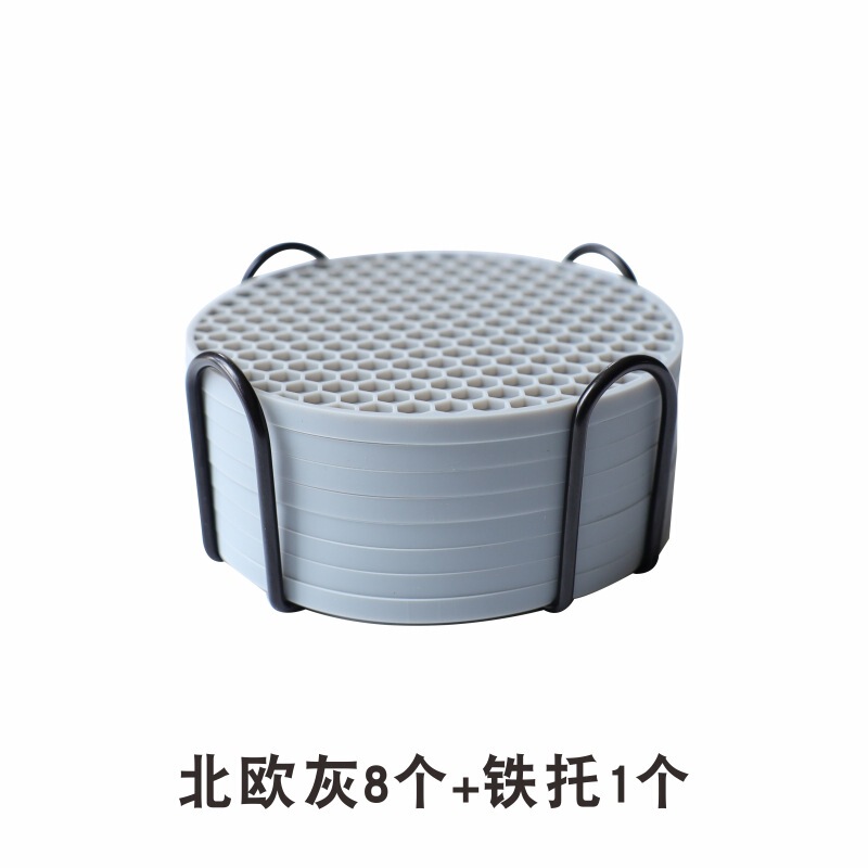 硅胶杯垫蜂窝食品级防滑餐垫耐高温防水隔热垫厂家批发|undefined