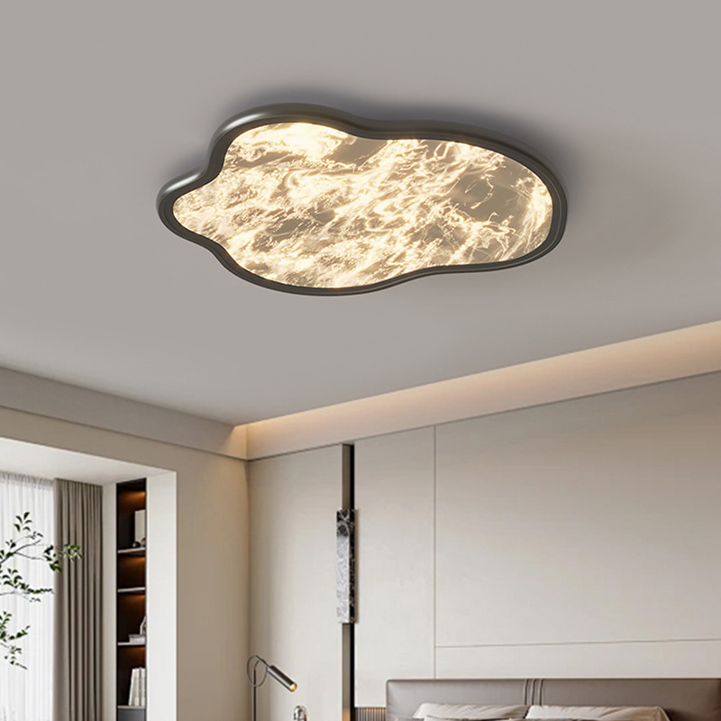 [Selección estricta] lámpara de techo italiana de espectro completo protección de ojos ligera lujosa sensación de alto nivel ultra delgada lámpara de niebla de habitación de nubes