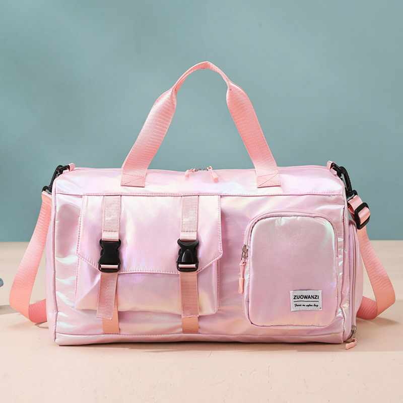 Nuevo producto bolso de viaje de almacén de zapatos independiente de gran capacidad, bolso de fitness de separación seco y húmedo deportivo, bolso de mensajero portátil simple