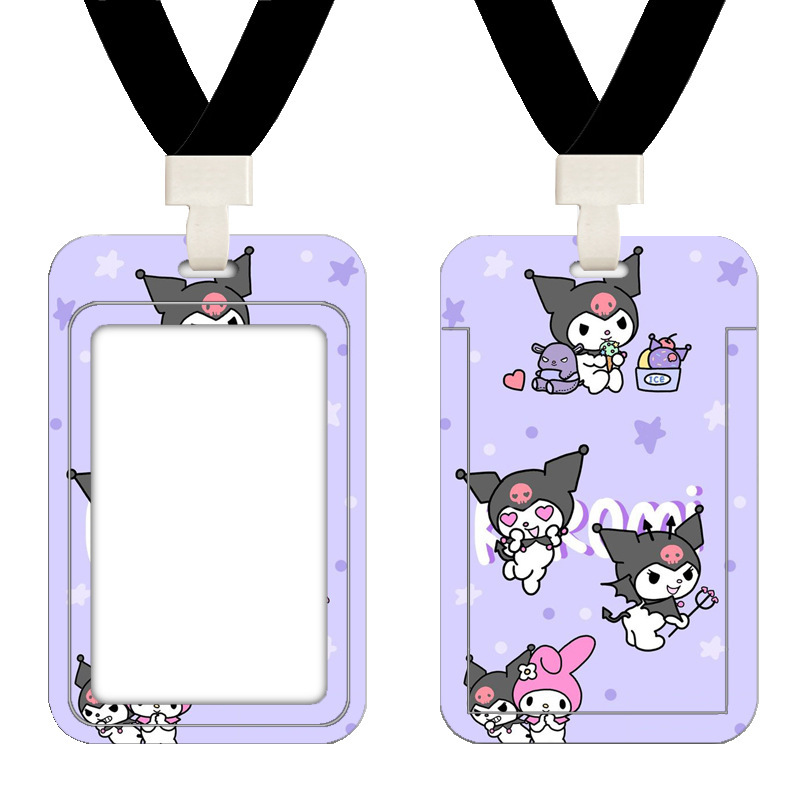 Cubierta de tarjeta de autobús de Kulomi Cartoon Cute Student Commute Tarjeta de control de acceso del campus Metro puerta de trabajo cubierta de tarjeta image 54