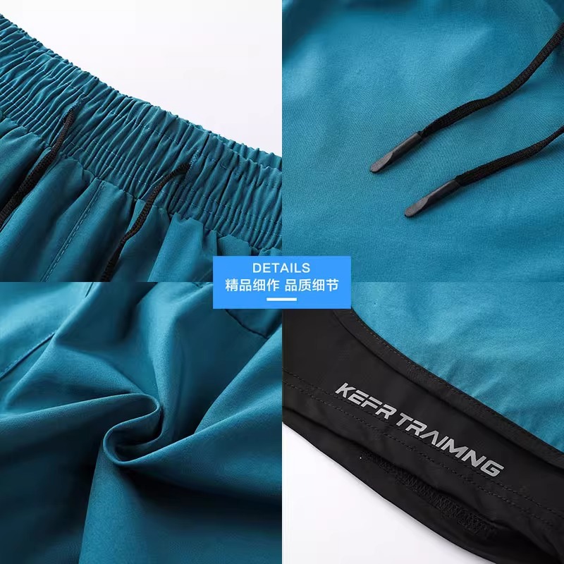 Pantalones cortos de seda de hielo para correr a prueba de luz para hombres y mujeres, el mismo estilo, entrenamiento de baloncesto de verano, ejercicios de secado rápido, pantalones de tres puntos transpirables