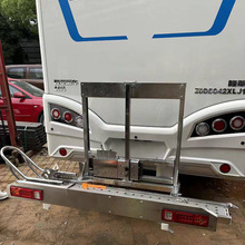电动升降摩托车架房车不锈钢后挂拖车架摩托车背架自动升降车架