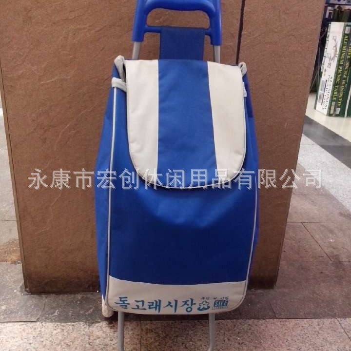 厂家直销   促销活动礼品手推车 可印LOGO， 多色拉杆购物车老年