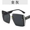 Big fashionable sunglasses suitable for men and women, square trend glasses, light luxury style