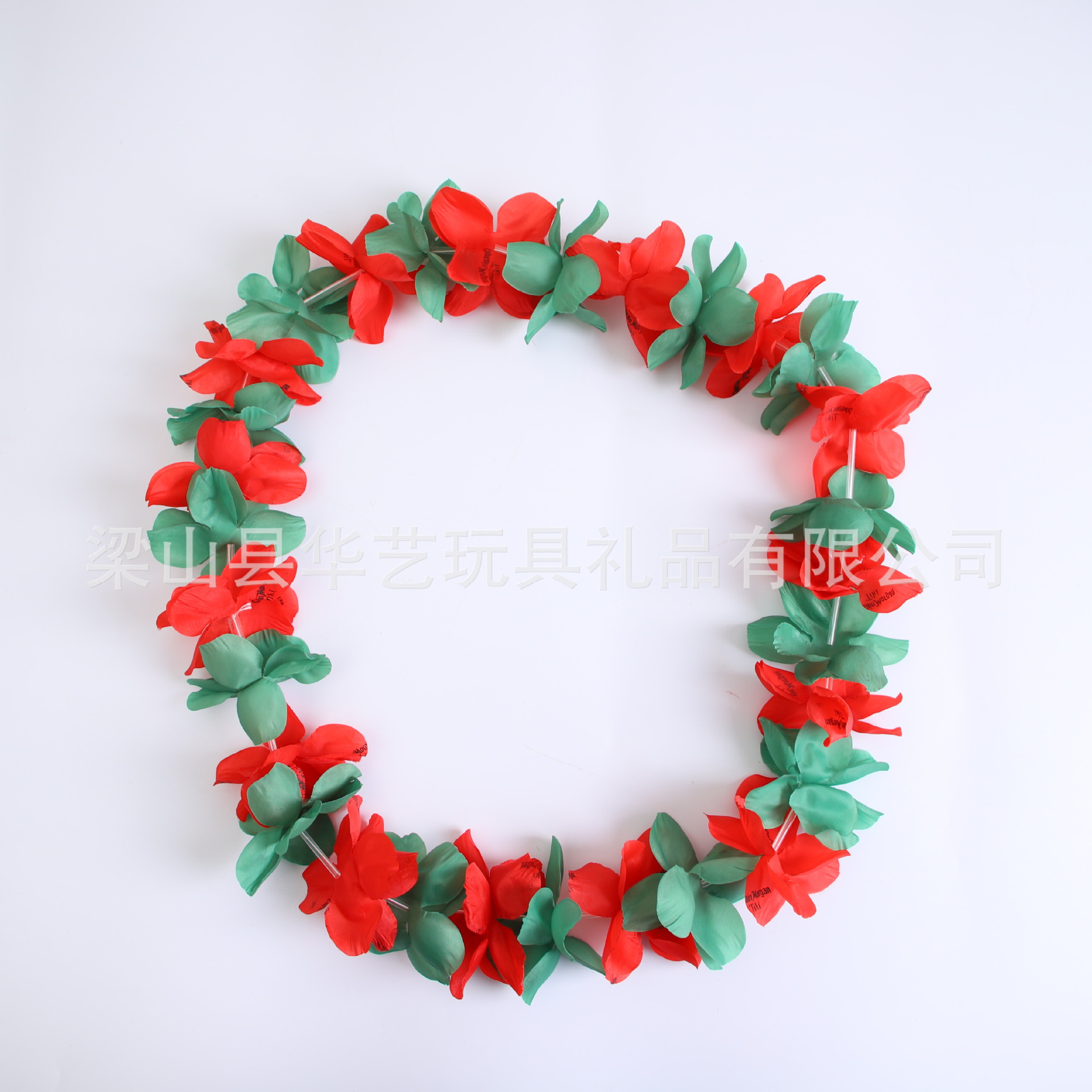 Fabricantes mayoristas transfronterizos no caen guirlandas hawaianas nuevas guirlandas de tela mejoradas engrosadas guirlandas de decoración de Navidad