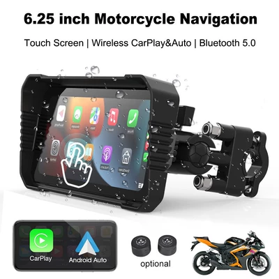 5/ 6.25inch Motorcycle: Motorcycle driving recorder - zc15c-625inch-pure-screen-tire-pressure