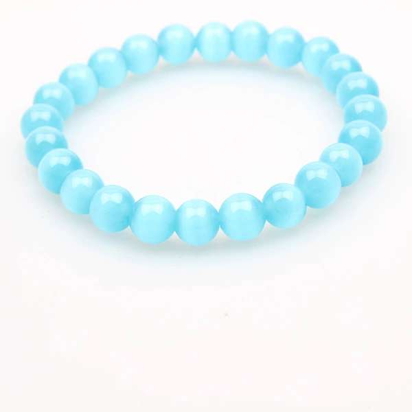 Blue, cat's eye, 8mm