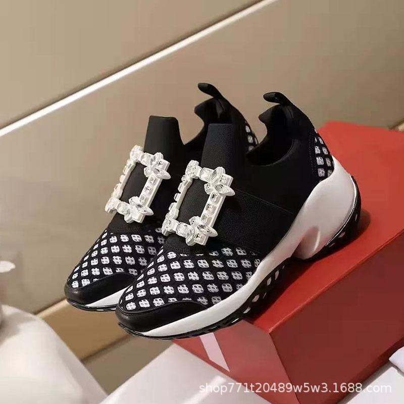 블랙 플라워 클래식 라인스톤 버클