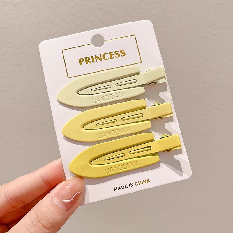 Clip de pelo de verano colorido lindo sin marcas clip de pelo de laterales mujeres frente clip de pelo de boca de pato clip de pelo de niños toque de pelo