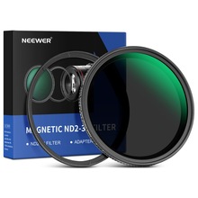 鸿图EEWER/纽尔 相机微单磁吸滤镜CPL偏振减光UV保护镜nd2-32中灰