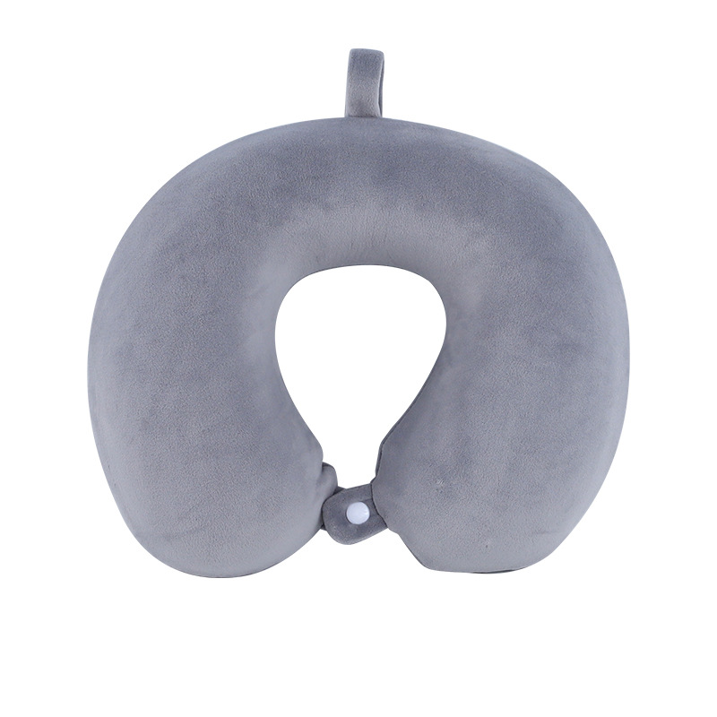 Verano helado sensación fría protección de cuello almohada en forma de U portátil almacenable memoria almohada de cuello de algodón almohada de avión almohada al por mayor existencias