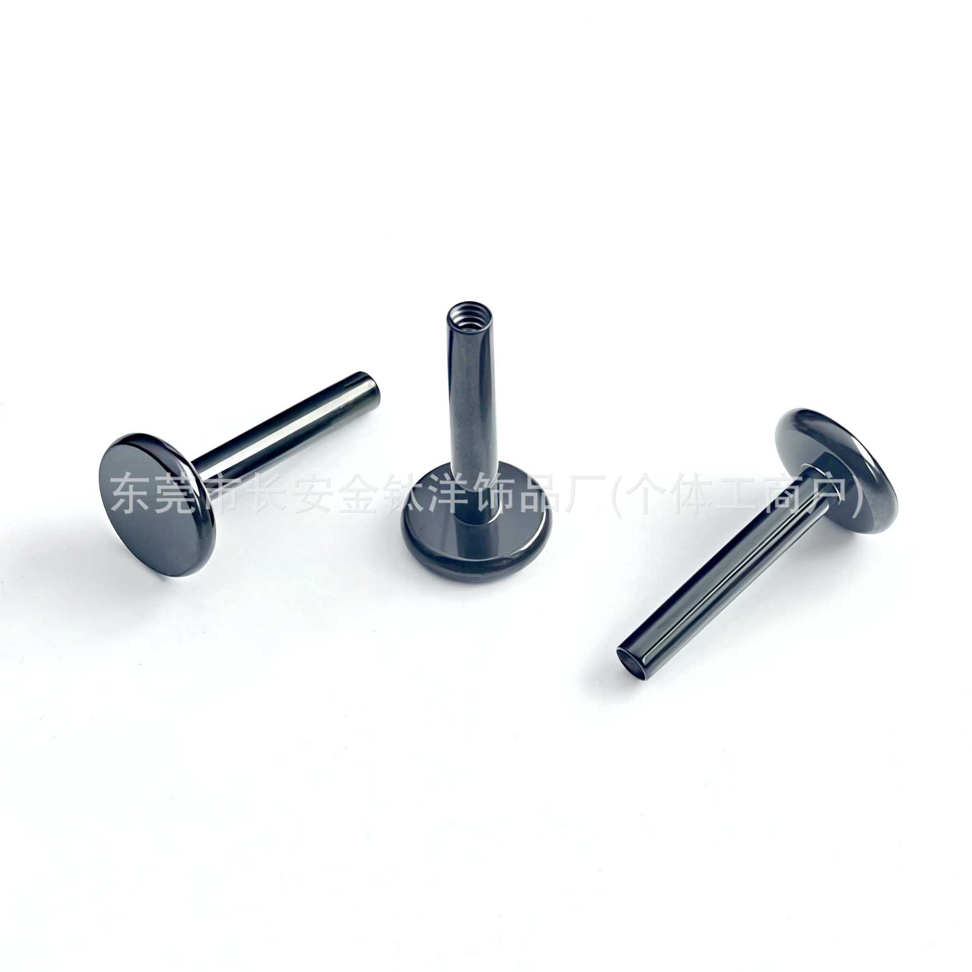 Pointed titanium steel lip stud product view