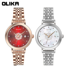 2022新款韓版簡約鋼殼手錶女潮流時尚夜光防水女士石英腕錶