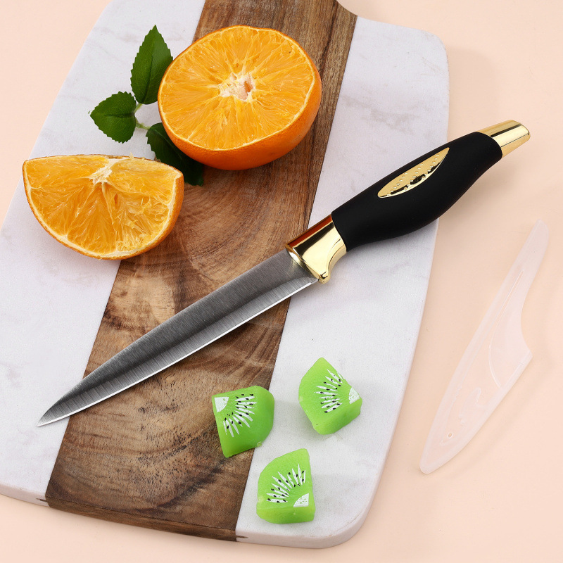 Mango de pájaro acero inoxidable cocina para el hogar pintura en aerosol caja de exhibición juego de cuchillos juego de regalo cuchillo fábrica spot al por mayor