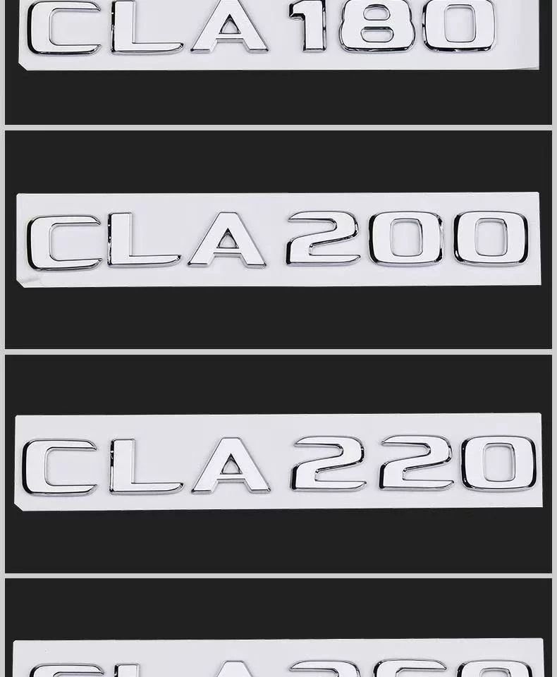 Suitable for Mercedes-Benz CLA260 car stickers, CLA200 rear emblem, CLA45 emblem, CLA220 car emblem, AMG decorative modifications