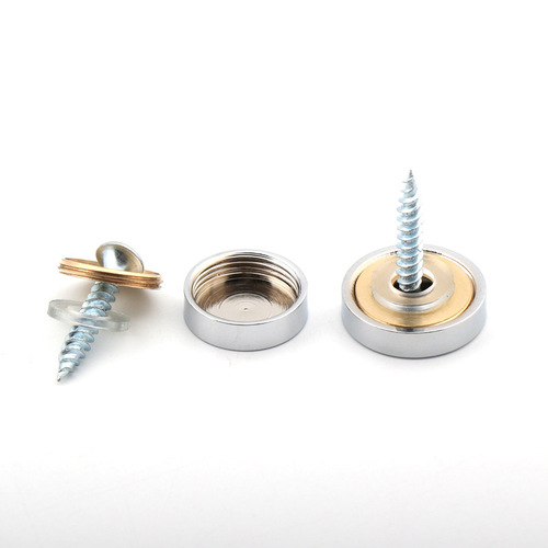 Jinnat Pure Copper Mirror Nails Advertisement Signature Screw Decorative Cover Thickened Glass Decorative Nails Flat Mirror Nails