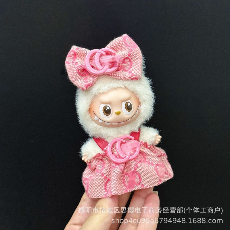 仅衣服适用四代心底密码4.0拉布布娃衣mini版Labubu迷你公仔套装|undefined