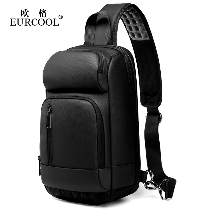 Manufactor Supplying capacity One shoulder Inclined shoulder bag man Chest pack customized outdoors leisure time commute One shoulder Inclined shoulder bag